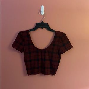 Forever 21 Plaid Crop Top